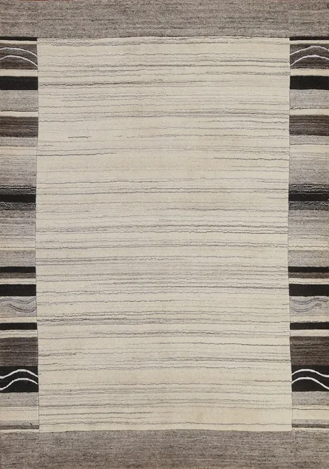 Handmade Gabbeh Oriental Wool Rug 5x7