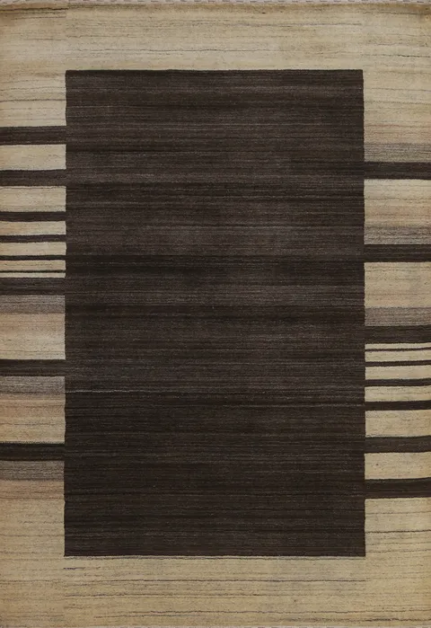 Handmade Gabbeh Oriental Wool Rug 5x7