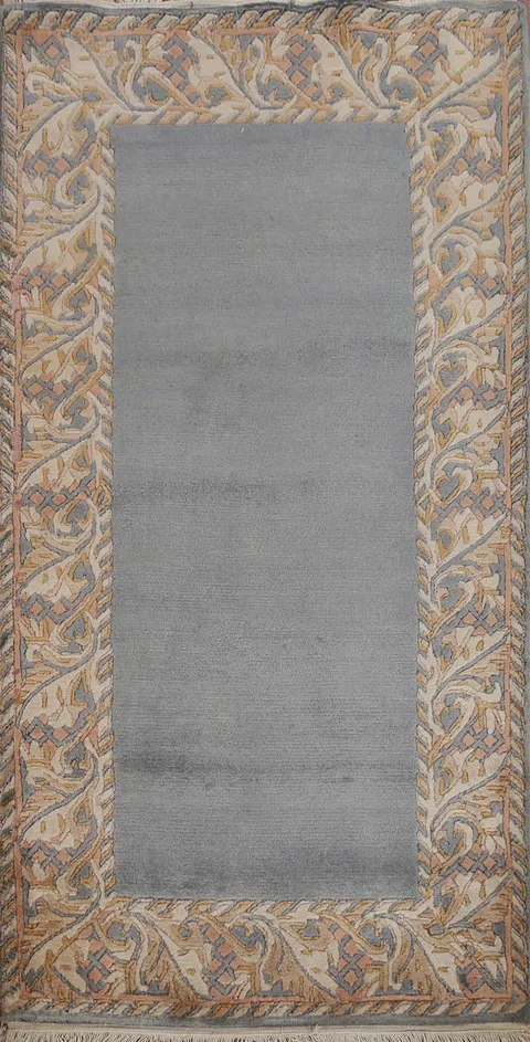 Bordered Nepalese Oriental Wool Rug 3x5