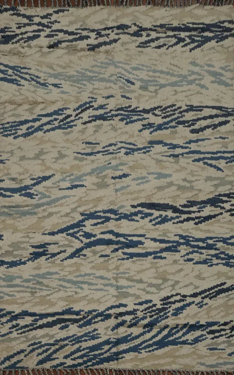 Abstract Wool Moroccan Oriental Area Rug 6x8
