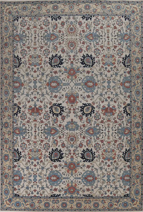 Hand-Knotted Ziegler Oriental Area Rug 9x12