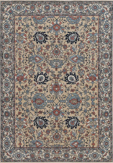 Handmade Wool Ziegler Turkish Area Rug 5x7