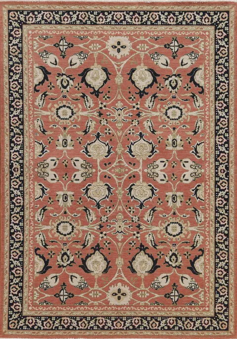 Handmade Sultanabad Ziegler Oriental Wool Rug 5x7
