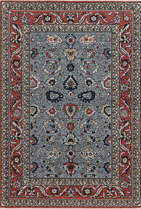 Handmade Wool Ziegler Turkish  Area Rug 4x6