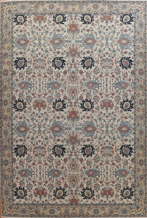 Handmade Wool Sultanabad Ziegler Turkish Area Rug 10x13