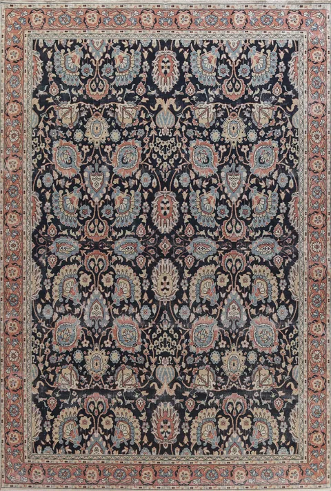 Floral Wool Sultanabad Ziegler Turkish Area Rug 10x13