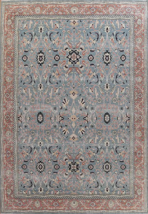 Handmade Sultanabad Ziegler Turkish Wool Rug 10x13