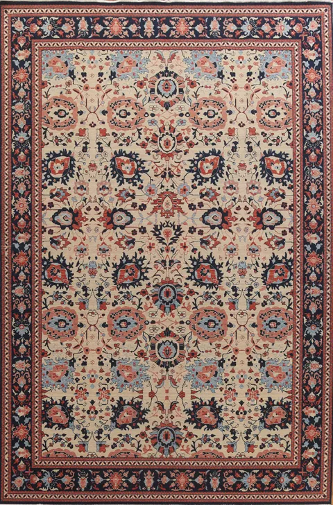 Handmade Sultanabad Ziegler Turkish Area Rug 10x13