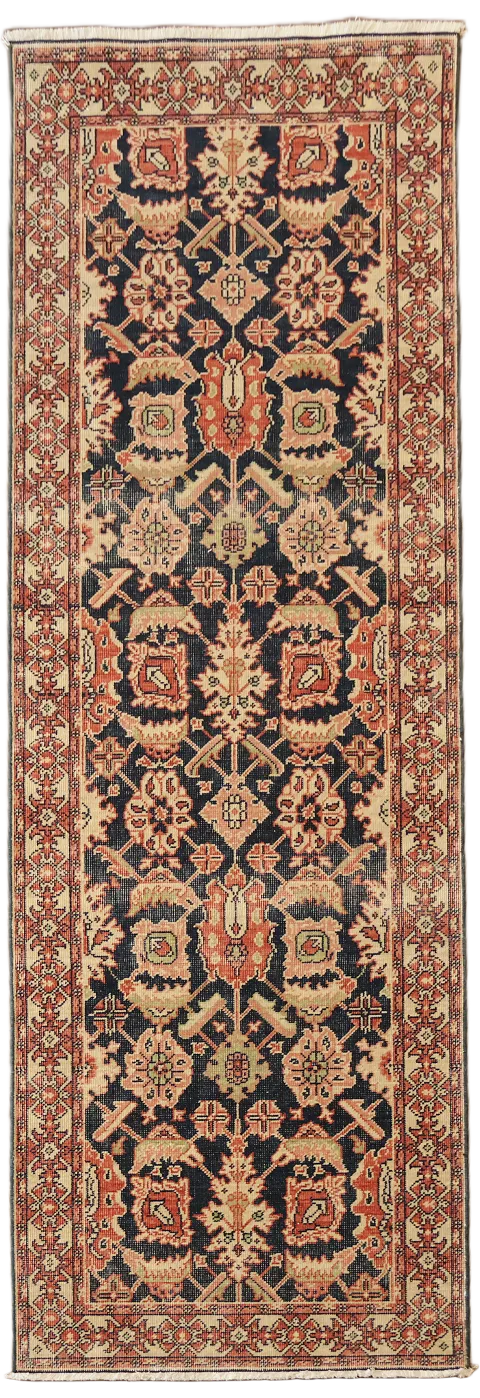 Handmade Wool Ziegler Oriental Runner Rug 3x8