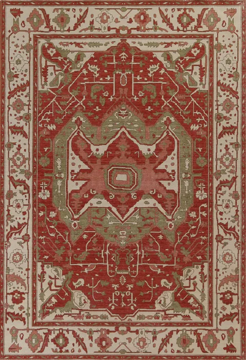Handmade Wool Heriz Serapi Turkish Rug 7x10