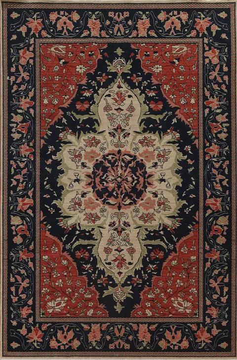 Handmade Wool Sarouk Farahan Turkish Rug 7x10