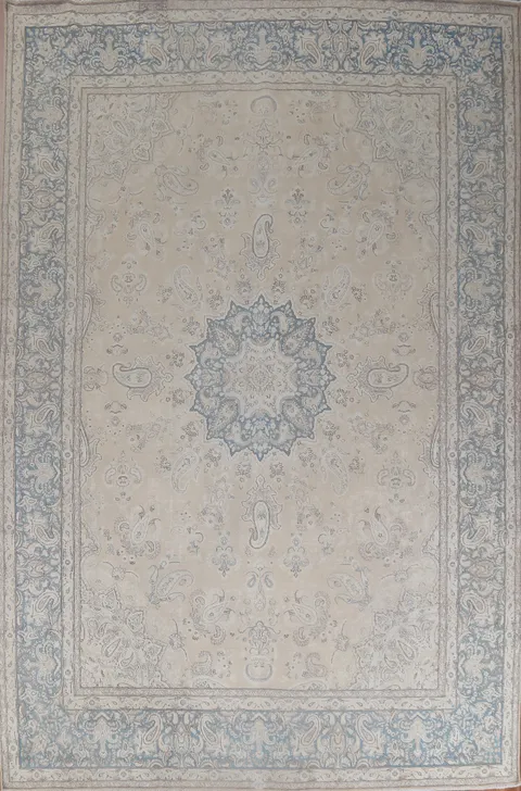 Vintage Wool Kerman Handmade Persian Rug 10x13
