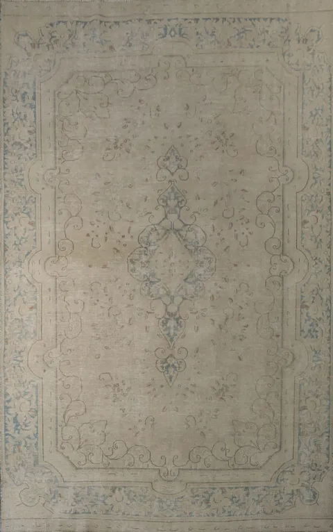 Floral Kerman Persian Area Rug 6x10