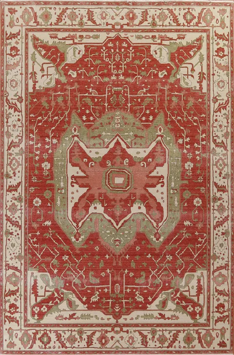 Handmade Wool Heriz Serapi Turkish Rug 9x12