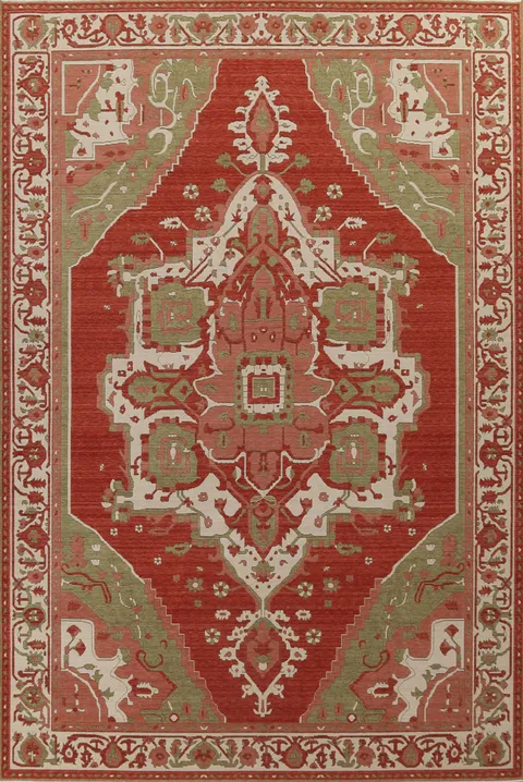 Handmade Wool Heriz Serapi Turkish Rug 9x12