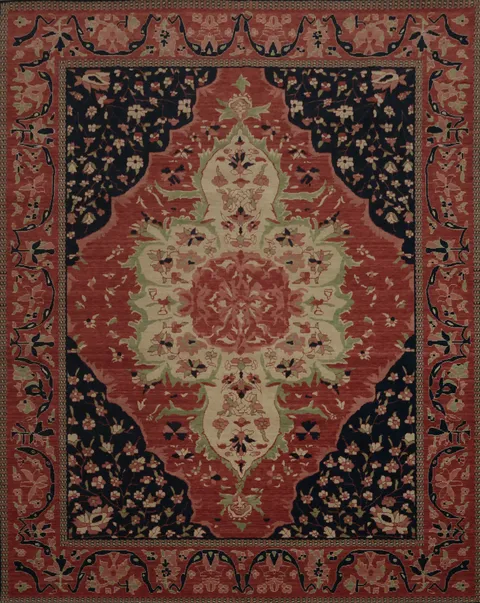 Floral Sarouk Farahan Wool Turkish Rug 8x10