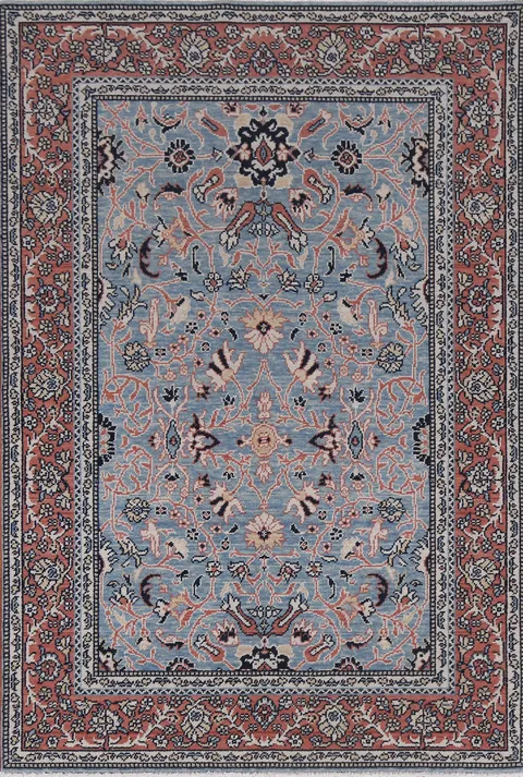 Floral Handmade Sultanabad Ziegler Turkish Area Rug 4x6