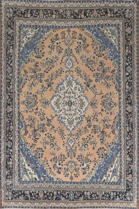 Geometric Hamedan Persian Area Rug 9x12