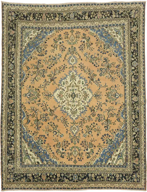 Geometric Hamedan Persian Area Rug 9x12