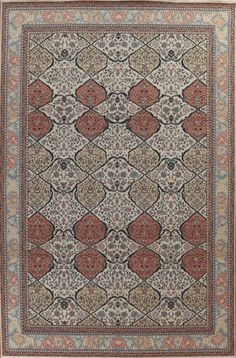 Classic Turkish Area Rug with Ornate Decorative Motifs 10x13