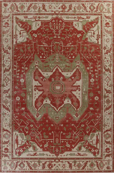 Geometric Heriz Serapi Oriental Area Rug 10x13