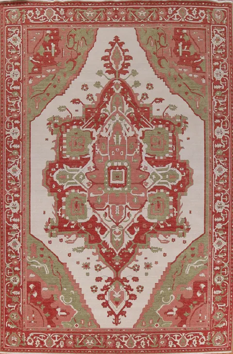 Heriz Serapi Geometric Oriental Area Rug 10x13