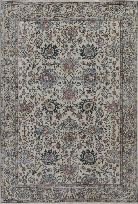 Floral Wool Sultanabad Ziegler Oriental Area Rug 5x7