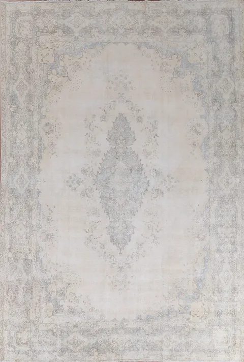 Muted Kerman Persian Area Rug 10x12