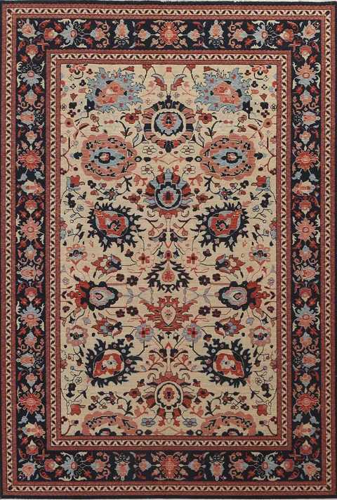 Floral Sultanabad Ziegler Oriental Area Rug 7x10
