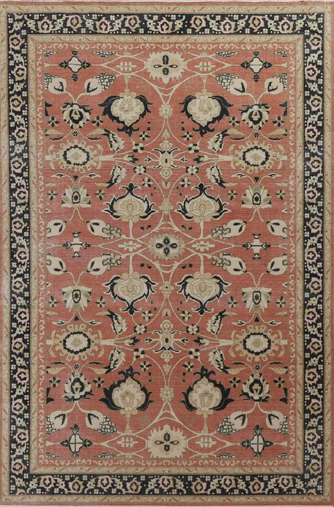 Floral Sultanabad Ziegler Turkish Area Rug 7x10