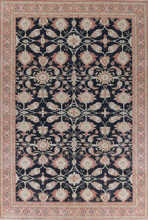 All-Over Sultanabad Ziegler Turkish Area Rug 9x12