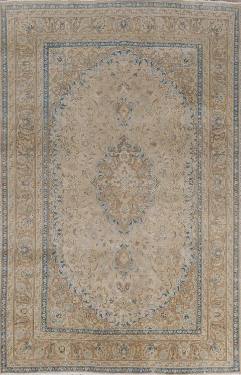 Floral Mashad Persian Area Rug 6x10
