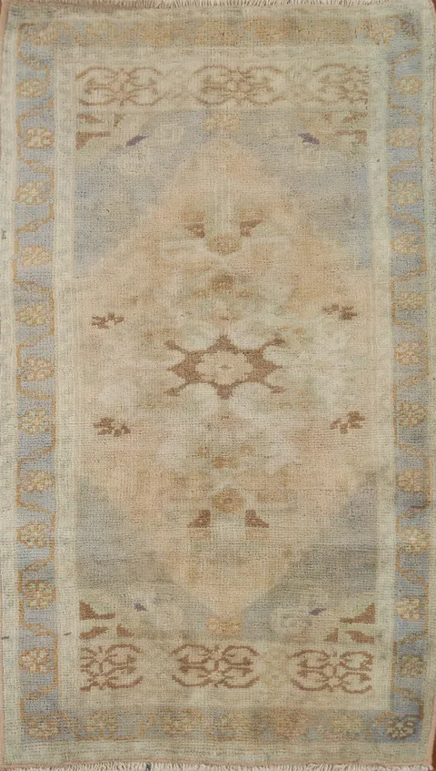Vegetable Dye Anatolian Wool Turkish Rug 2x3