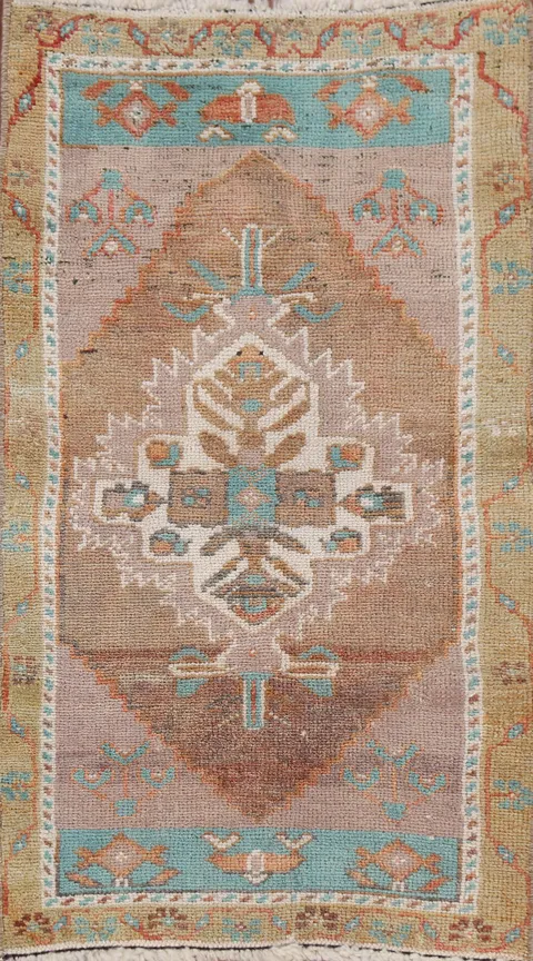 Vegetable Dye Oushak Oriental Area Rug 2x3