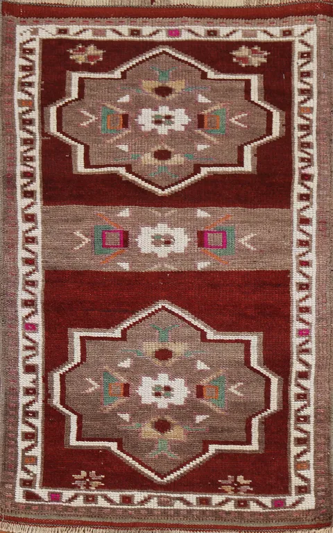 Geometric Anatolian Turkish Rug 2x3