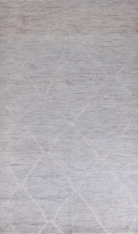Trellis Moroccan Vegetable Dye Oriental Area Rug 6x10