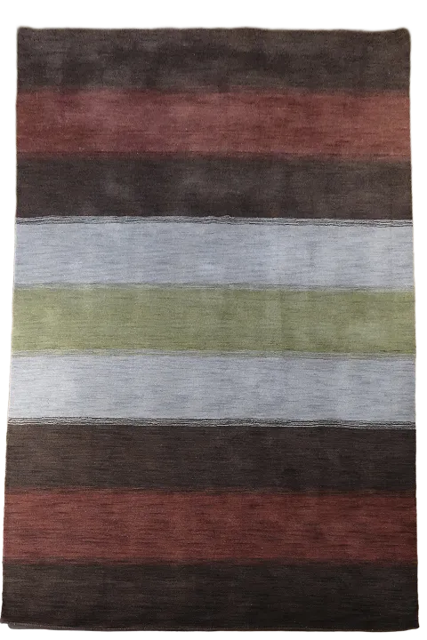 Striped Gabbeh Oriental Area Rug 7x10