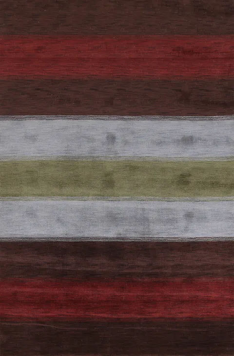 Striped Gabbeh Oriental Area Rug 7x10