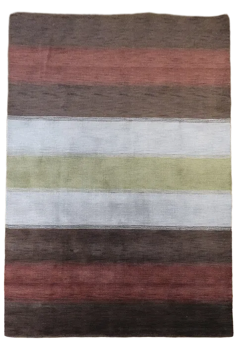 Striped Gabbeh Oriental Area Rug 7x10