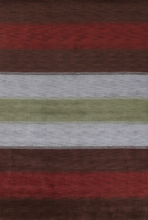 Contemporary Wool Gabbeh Oriental Area Rug 7x10
