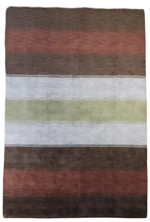 Contemporary Wool Gabbeh Oriental Area Rug 7x10