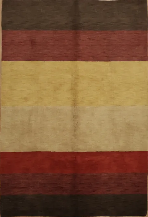 Contemporary Gabbeh Oriental Area Rug 7x10