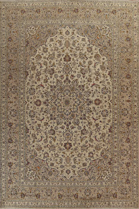 Traditional Wool Kashan Persian Area Rug 8x11
