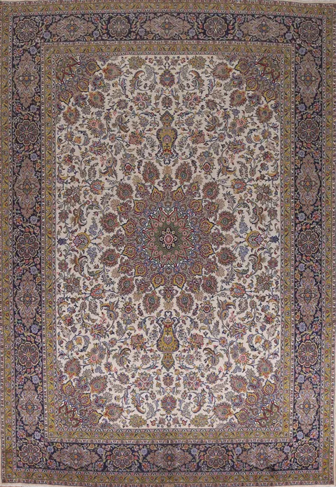 Vegetable Dye Kashan Persian Area Rug 10x13