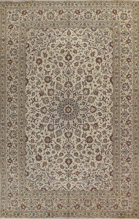 Traditional Wool Kashan Persian Area Rug 8x11