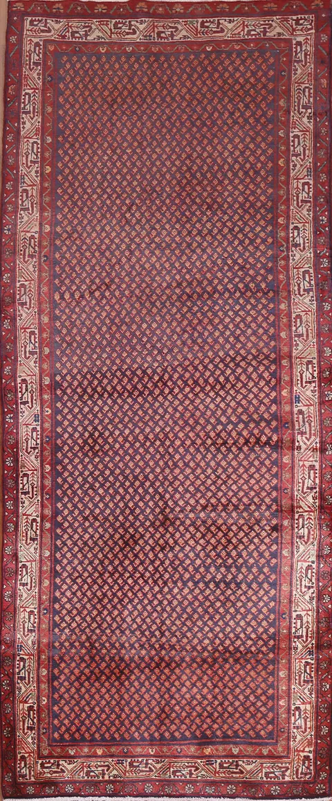 Boteh Botemir Persian Runner Rug 4x10
