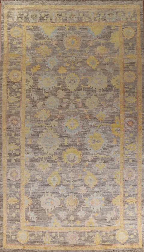 Vegetable Dye Oushak Large Oriental Rug 11x18