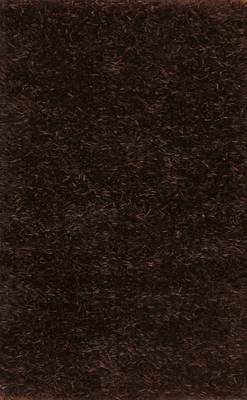 Mocha Brown Shaggy Shag Foyer Rug 2x4