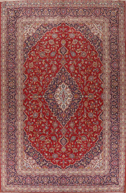 Traditional Kashan Persian Area Rug 10x13
