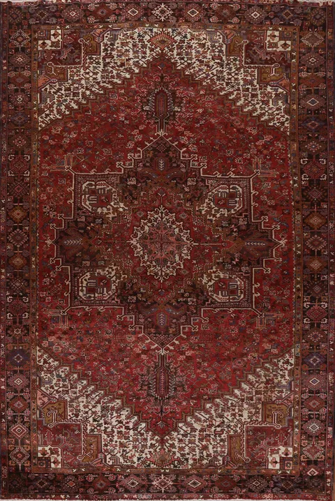 Vegetable Dye Heriz Persian Area Rug 10x13